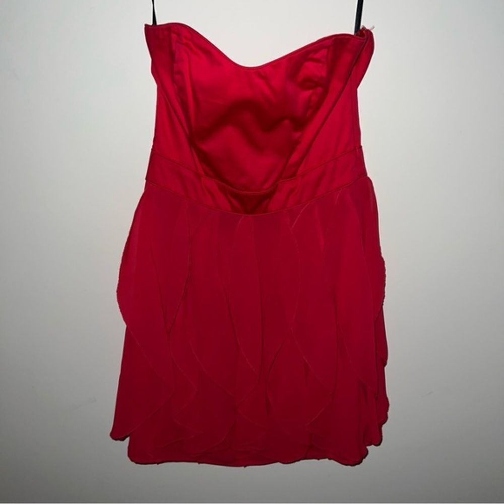 French Connection Women’s Candice Red Ruffle Dress‎